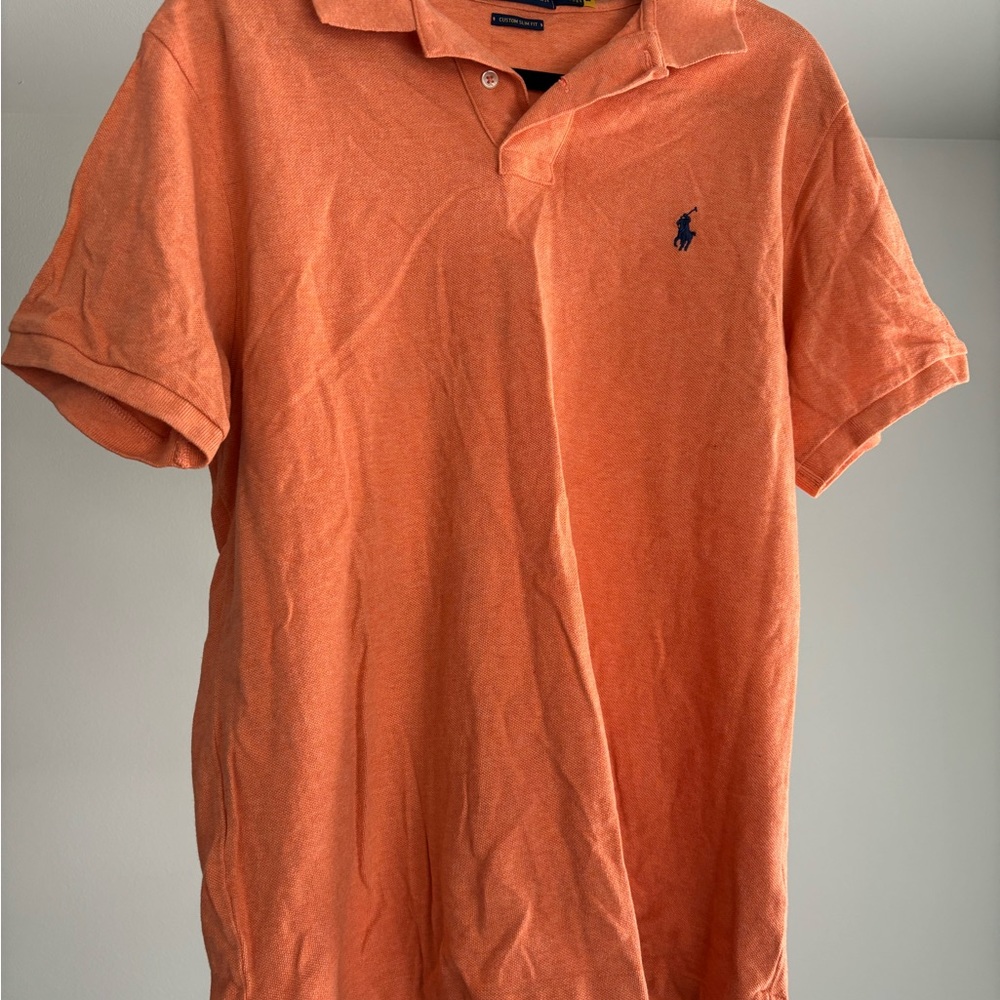 Ralph Lauren Men's Polo Shirt in Vibrant Orange